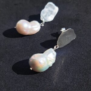 Strieborné náušnice Obláčik