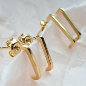 Pozlátené náušnice Zlomok času